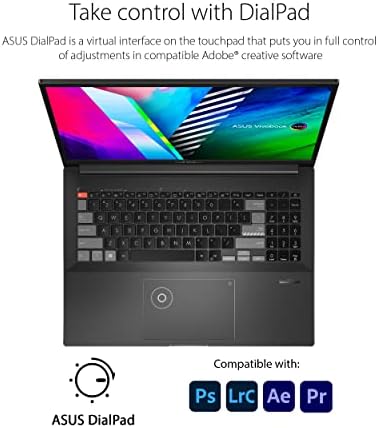ASUS VivoBook Pro 16X OLED Тенок Лаптоп, 16 4K 16: 10 Дисплеј, AMD Ryzen 9 6900H ПРОЦЕСОРОТ, NVIDIA GeForce Rtx 3050 Ти, 32GB RAM МЕМОРИЈА, 1TB SSD, Windows 11 Дома, 0°Црна, M7600RE-XB99, Греј