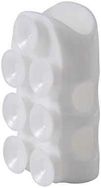 Чаша за вшмукување на туширање без удар, отстранлива шипка за лифт за лифт над држачот за вшмукување чаша бела