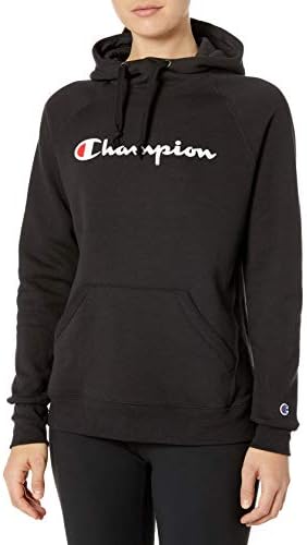 Championенски женски PowerBlend Fleece Hoodie, лого на скрипти