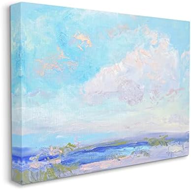 Студената индустрија Облачно импресионистичка природа пејзаж платно wallидна уметност, дизајн од Дороти Фаган