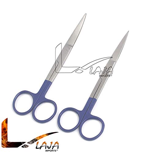 Лаја увезува 2 парчиња кои работат со ножици на остри/остри директно и криви 5,5 рачка во боја