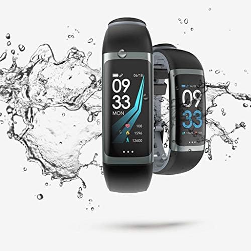 SDFGH Fitness Trackers, Tracker за активност на екран во боја, водоотпорен спортски часовник Паметен нараквица со мониторинг