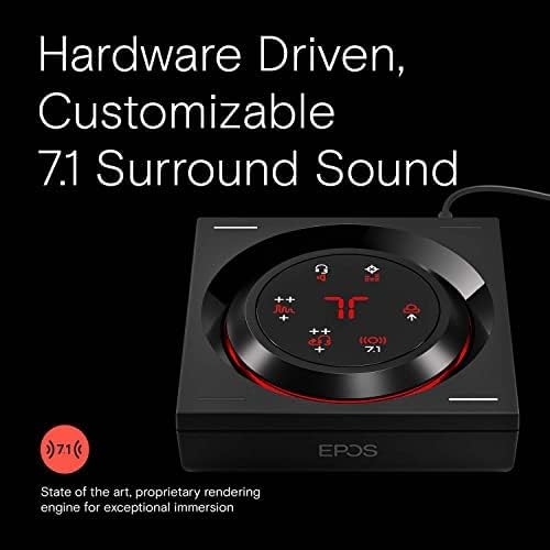 EPOS GSX 1000 2 -то издание DAC AMP Audio Audio засилувач/Надворешна USB звучна картичка со 7,1 опкружувачки звук, страничен тон, игри