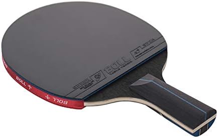 Едоса професионална табела тенис лилјак, 5 слоја на лопатка од дрво пинг понг, погодна за играчи од сите нивоа/како што е прикажано/долга рачка