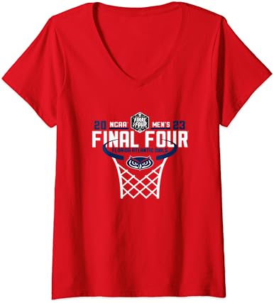 Флорида Атлантик Оулс финале четири четири 2023 кошаркарска мрежа црвена маица со врата со вратот