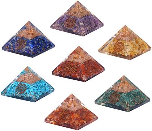 Рудракш и Виножито Месечината, седум чакра оргони пирамида заздравување со балансирање оргонитски скапоцен камен пирамида камења реики кристална