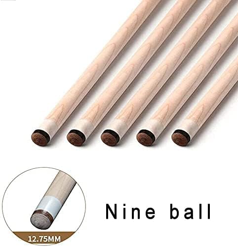 HaieShop базен за базен 1/2 Maple Billiard Stick Рачно изработен базен знак со додатоци за проширување 12.75мм врв/d/147cm/58in стапки за базени