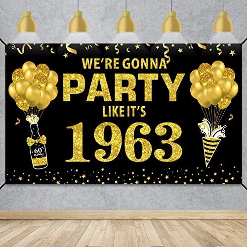 Голем 80-Ти Роденден Банер Позадина Украси За Мажи, Црно Злато Ќе Се Забавуваме Како Да Е 1943 Потпишете Среќни 80 Материјали За Роденденски