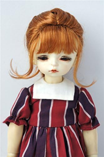 JD413 6-7 '' 16-18cm YOSD Француски плетенки Синтетички перики на кукли со кукли 1/6 додатоци за кукли BJD