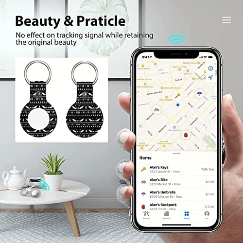 Стп Кожа Airtag Tracker Заштитен Случај Нарвал Се Ожени Со Божиќ Airtags Случај Airtag Носителот