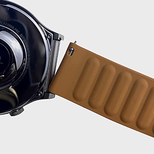 20мм 22мм силиконски врски опсег компатибилен за Samsung Galaxy Watch 4 40mm 44mm/Galaxy Watch 3 45mm 41mm магнетна прилагодлива