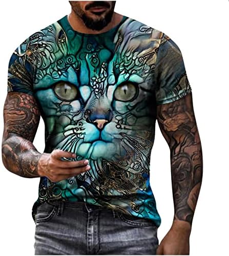 Маички кошула мажи хипстер смешни 3Д тигар маици новини модни маици животински графички маици врвови спортски класици блузи сина