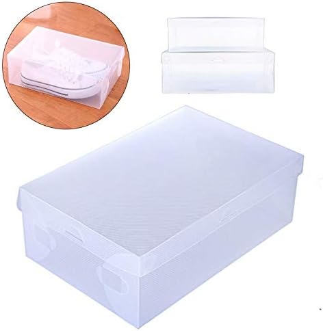Водоотпорен ZRSJ 10 пластични кутии за чевли, про transparentирна кутија за складирање на кутии за чевли, кутија за чевли за чевли за чевли
