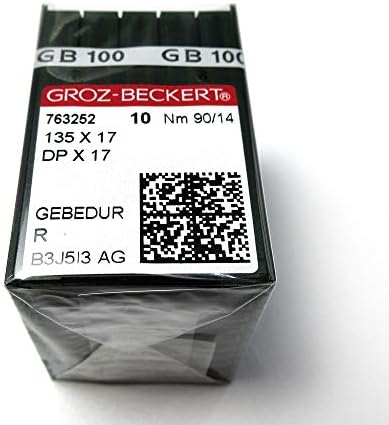 100 парчиња Groz-Beckert Gebedur 135X17 DPX17 Игли за машина за шиење на титаниум