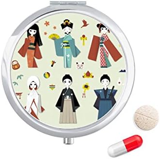 Традиционална Јапонска Локална Девојка Пилула Случај Џеб Медицина Кутија За Складирање Контејнер Диспензерот