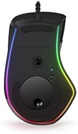 Lenovo Legion M500 RGB гејминг глушец, до 16000 dpi 50g 400ips, 7 програмибилни копчиња, 3 зона 16,8 милји бои RGB, 10g опционална тежина на магнет, 3 профил на одборот, издржливост на копчето l