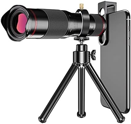Оптички телескоп TBGFPO 48X Оптички телескоп Клип за леќи за мобилни мобилни телефони со селфи статив
