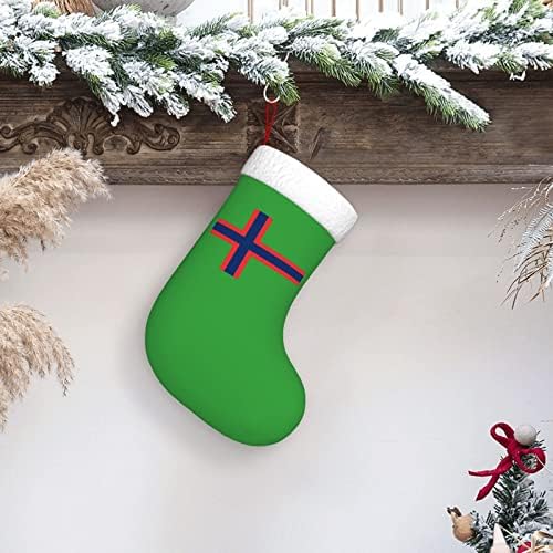 Cutedwarf норвешки знаме Кристама чорапи Божиќни украси на дрво Божиќни чорапи за Божиќни празнични забави подароци 18-инчи