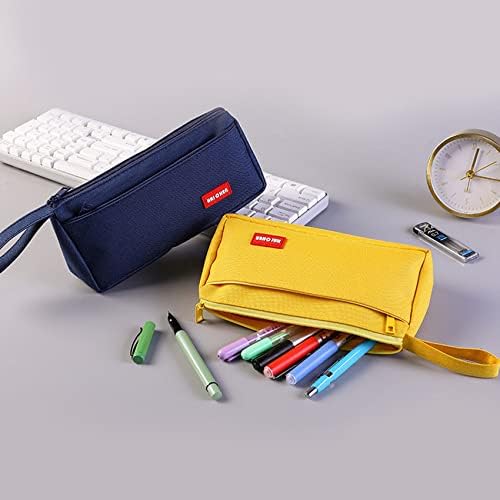 Голем капацитет молив пенкало случај канцелариски колеџ училиште Голем склад со висок капацитет 2 слоја, молив, торбичка за багаж, сочинуваат