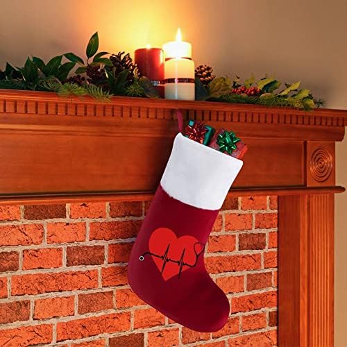 Медицинска сестра стетоскоп Божиќ виси чорапи за порибување за Божиќно дрво за одмор дома