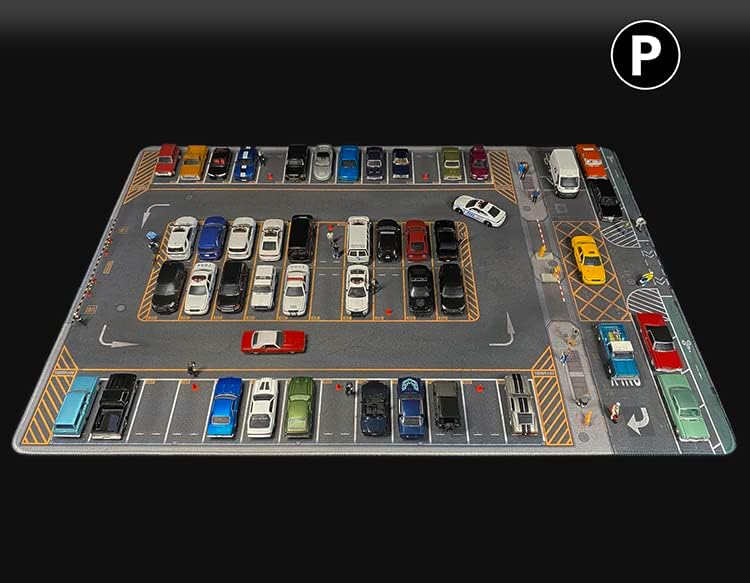 1/64 Scale Model Car Parking Park Mat Mouse Pad Pad for Hot Wheels Diecast легура модели на автомобили Display