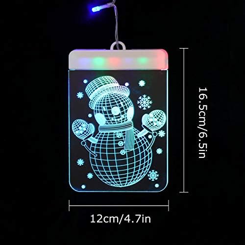 Kesyoo 1 Постави 3Д Божиќни предводени декоративни жици светла Божиќни украси Божиќни украси