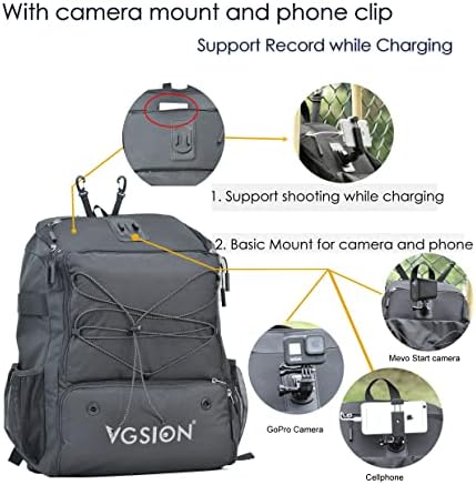 Врска за бејзбол ранец за бејзбол торба за патувања со камера и телефон за возрасни и млади