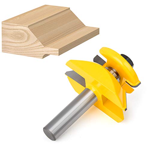 Meiggtool 1/2 инчен Shank Bevel Stile и Rail Router Bit со Raiser на панел за грб од 3 компјутери.