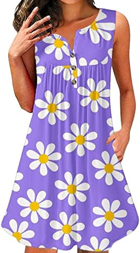 Насмевка 2023 Женски Растеглив Фустан За Сонце Секојдневен Резервоар За Лулашки Плажа Покријте Ја Обвивката Со Пруги В-Вратот