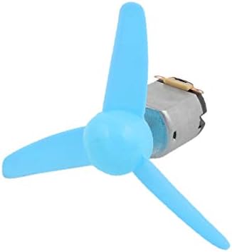 X-Ree DC3V 0,36A 17500RPM Силен мотор на сила 3 ​​комбени сини пропелери 80mmx2mm (DC3V 0,36A 17500 вртежи во минута силна сила мотор