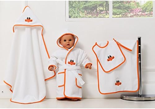 5 парчиња бебе бањарка/бања сет за пешкири со качулка, пешкир, ракавица за миење, бањарка, мисирка, направени од Денизли