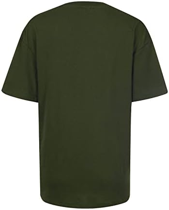 Lutmen'sенски летни врвови кратки ракави Симпатична основна маичка кошула леопард маица за печатење на срцева улична улична облека за одмор