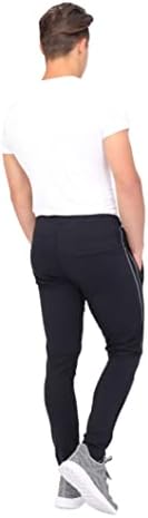 SCR Sportswear Mens Pranging Pantans Pantans Joggers Sweatpants со џебови од патент 30/33/36 Inseam Tald