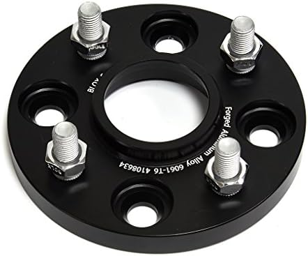 BLOXSPORT 4Pcs 15mm Центар Центар Растојанија Тркала адаптери 4x100 CB 54.1 Фалсификувани Алуминиум 6061-T6 За Toyota Ајго Celica