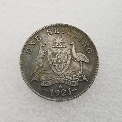 Антички Занаети Австралија 1921 Месинг Сребро Позлатени Стариот Сребрен Долар Сребро Круг Надворешна Трговија