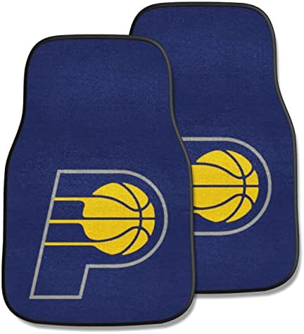 FanMats 9283 NBA Индијана Пејсерс предниот ред најлонски тепих автомобил мат - 2 парче