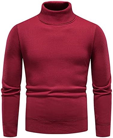 Дудубаби машка есен и зимска обична плетена цврста боја украсна шема џемпер