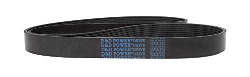 D&засилувач; D PowerDrive 510K10 Poly V Појас, 51.75 Должина, 1.44 Ширина