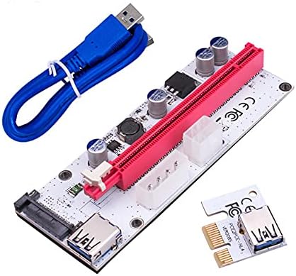 Конектори USB 3.0 PCI -E графичка картичка Riser 4Pin 6Pin SATA 15PIN Адаптер за проширување на напојување PCI Express 1x до 16x Extender