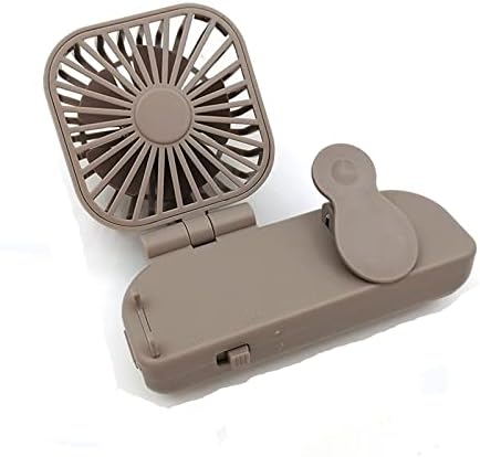 Компактен преносен преносен преносен чадор за мобилни телефони со клип Xunion Clip, мобилен телефон со двојна употреба вентилатор QV0