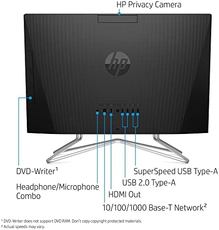 Најновата десктоп HP All-in-One | 22-инчен FHD IPS екран на допир | AMD двојно-јадрен Ryzen 3 3250U | 24 GB DDR4 RAM 1TB SSD