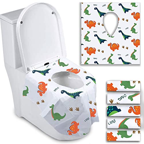 Табела за обука на ситници за мали деца Магнетна повторна употреба - Дизајн на диносаурус и капаци за тоалети за еднократна