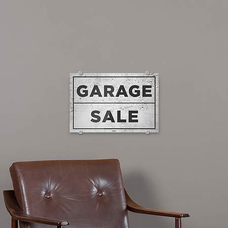 CGSignLab | „Продажба на гаража -басична сива“ премиум акрилен знак | 18 x12
