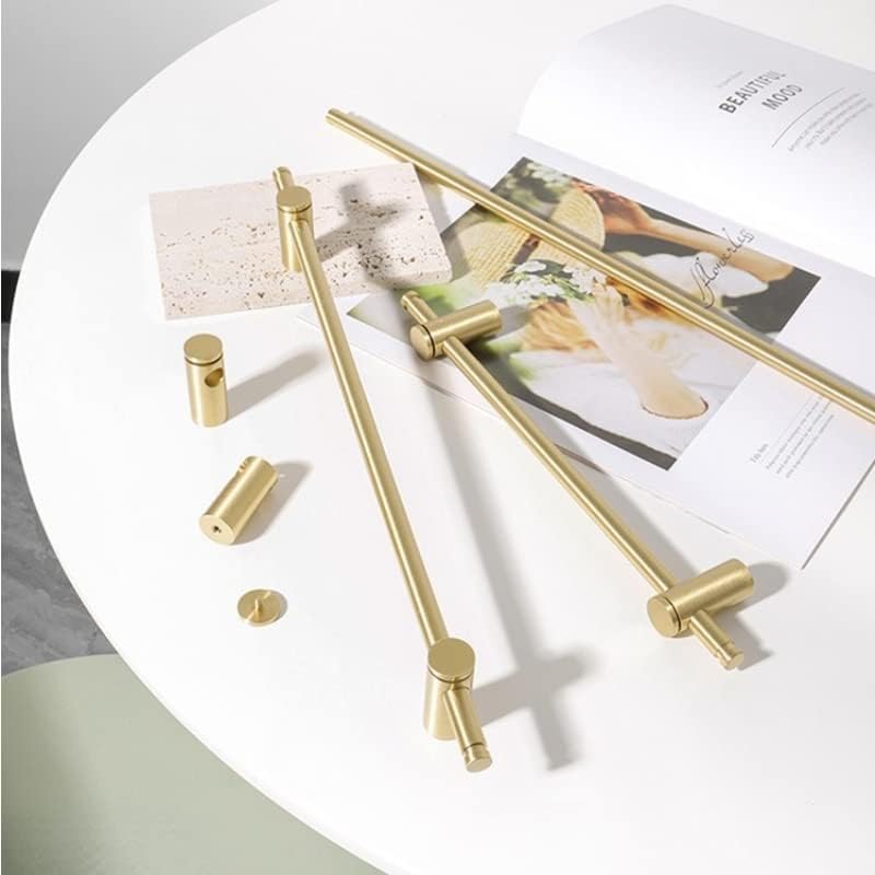 Прилагодливи рачки со долги рачки на кабинетот Трајлив месинг со долга рачка Нордиска чиста бакар модерно влече едноставна златна светлина