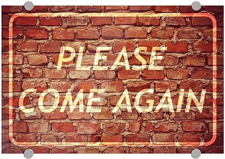 CGSignLab | „Те молам, дојди повторно -стари тули“ Премиум акрилен знак | 18 x12