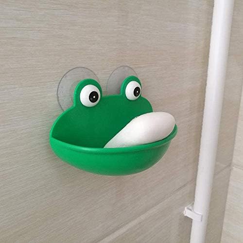 Jfbrix сапун сапун Дизајн на симпатична жаба со двојни чаши за вшмукување вамкуум