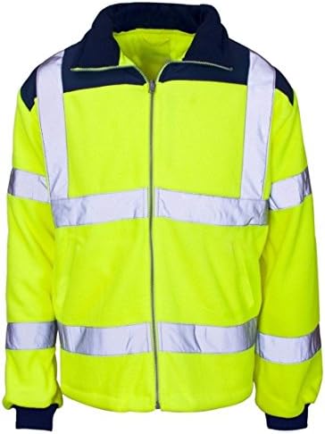 Mens Hi vis zip zip zip stave gackeave јакна палто со висока видливост дожд лепенка врвот мал/4x-голем