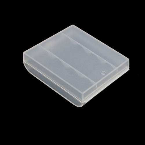 Х-DREE 63mmx53mmx18mm Тврда Пластична Кутија За Складирање На Батерии Организатор Транспарентен (63mmx53mmx18mm Чувар на Имот во пластика