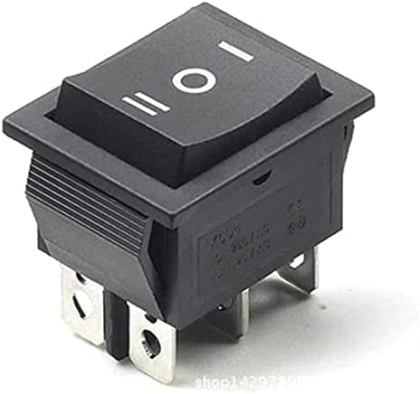 Rayess 1PC Rocker Switch Switch Switch Boat 3 позиција 6pin копче за заклучување со светло на ламбата KCD4 16A 250VAC/20A 125VAC