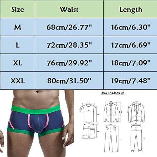 Атлетска долна облека мажи мажи дишеат удобно ниско половината секси дишење цврста боја боксерски шорцеви кратки мажи